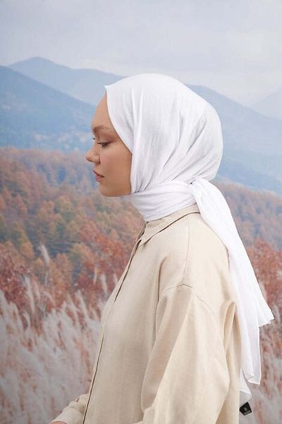 ARMANDA OLAY Cotton Shawl - Off-White