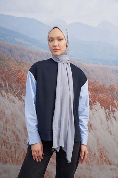 ARMANDA OLAY Cotton Shawl - Gray