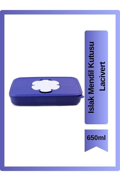 Tupperware Wet Wipes Box 650ml Navy Blue
