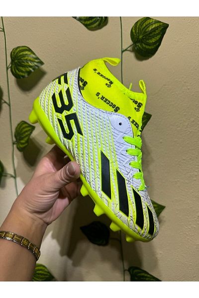 by Soccers YM Shopping - New Season White Black Football Boots