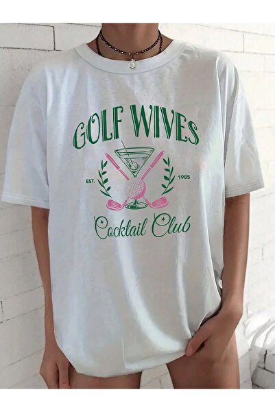 Jose Clothing Tricou oversize imprimat din bumbac organic