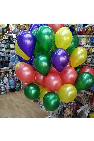 HBK Dark Green Metallic Balloon 15 Pieces