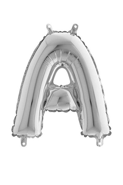 sevinç süs Letter A Silver Foil Balloon 100 cm