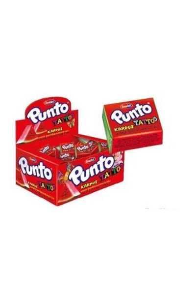 SAADET 100pcs Punto Watermelon Flavored Chewing Gum