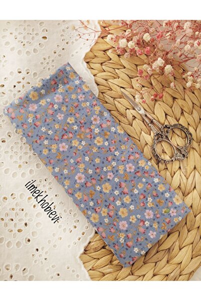 ilmekhobievi Poplin Kumaş Çiçek Desen %100 cotton 50x170cm (1prç)