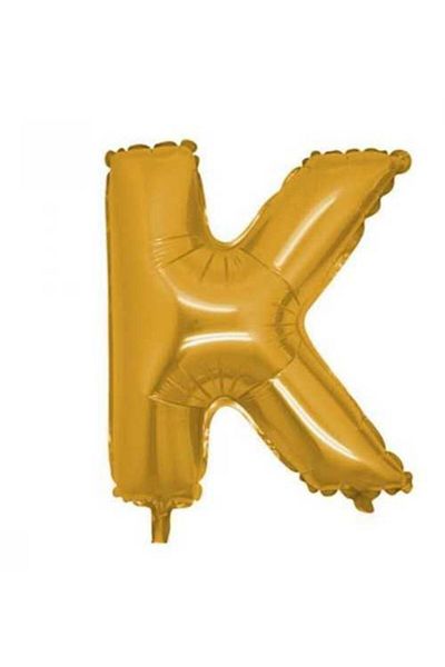 İkmal Unisex Child K Gold Letter Balloon 76 Cm