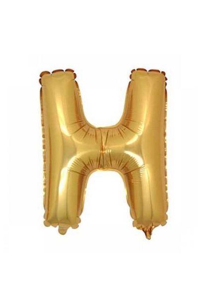 İkmal H Letter Foil Balloon Gold 76 cm