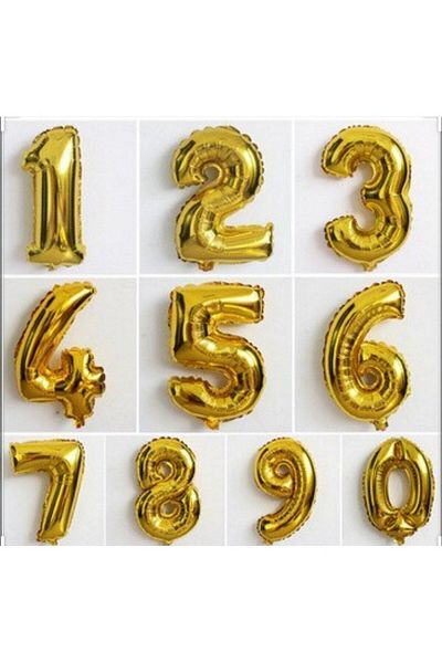eymen süs 16 Inc 36 Cm Foil Balloon 7 Number Gold