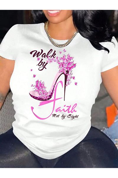 Pink Sky Plus Size Women's T-shirt