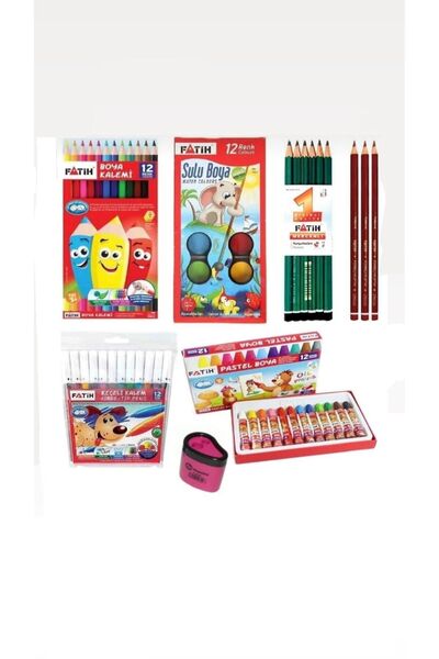 Fatih Okul Kırtasiye Seti Ürünler Avantaj Dev Paket toplu