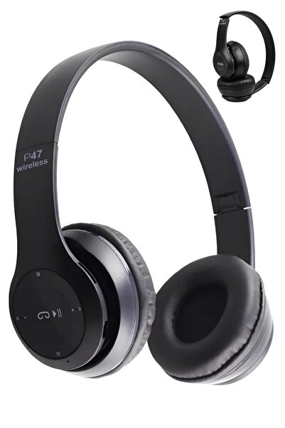 Deilmi P47 Katlanabilir 3.5mm Giriş TF Kart Destekli Mikrofonlu Kulak Üstü Ka...