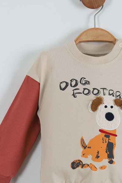 VEGAMOD Baby Boy Dog Printed Double String 6-12-18-24 Months Bottom-Top Set