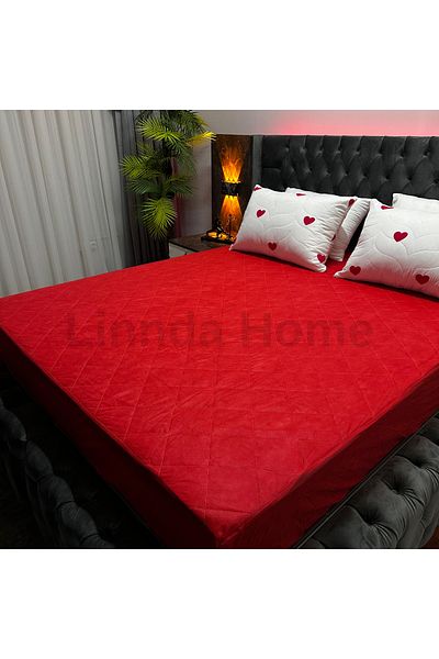 Linnda Home Протектор за матрак Linnda с цветен капитон