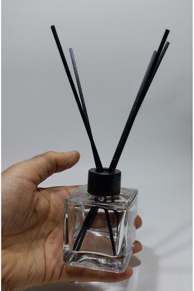 wellLine 2 adet boş Kare Şişe Esas Bambu Çubuklu Oda Kokusu için 100 ml bambu...