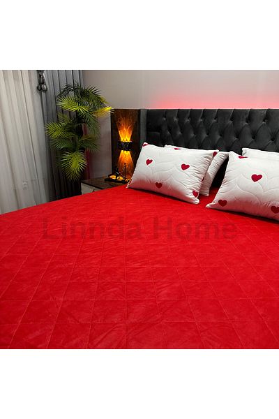 Linnda Home Протектор за матрак Linnda с цветен капитон