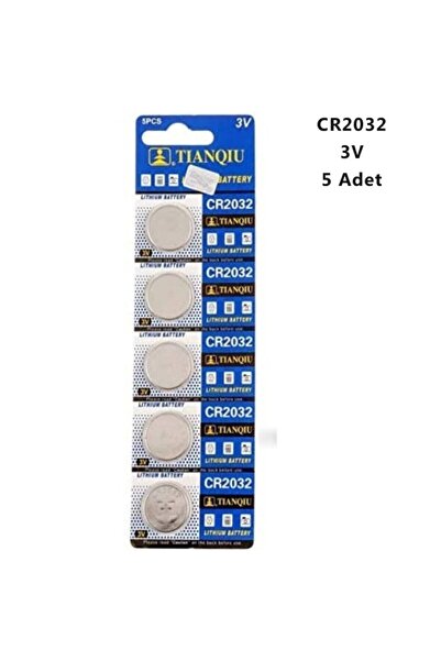 TIANQIU 5 Adet Düğme Pil Cr-2032-3v
