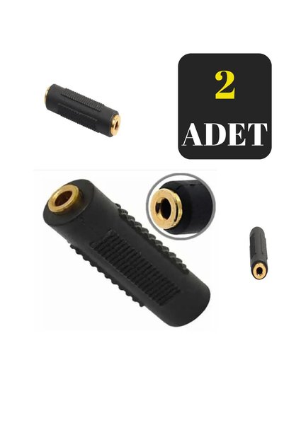 harry 2 ADET 3.5mm Dişi Dişi Ara Birleştirici Aux Kablo Uzatma Aparatı