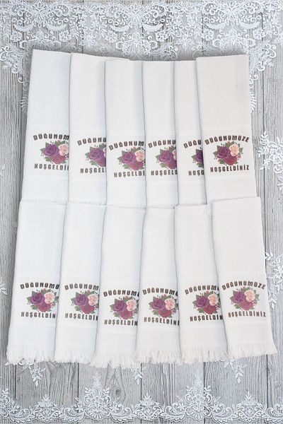 Comfort Home 12 Πετσέτες Convoy με μοτίβο με κρόσσια