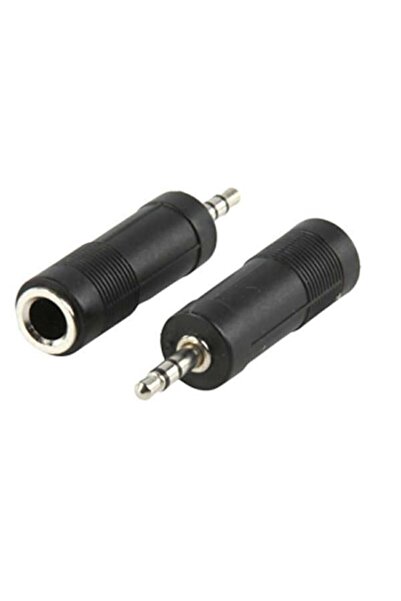 nilestrem 6.3mm Dişi - 3.5mm Erkek Stereo Jak 6,3mm To 3,5mm Dönüştürücü Jack