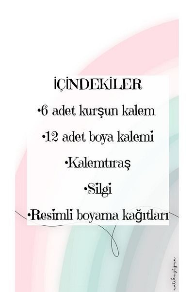 Pembe Çarşı مجموعة قرطاسية سانريو - قلم رصاص ورق طلاء، بومبوبورين قطعة واحدة
