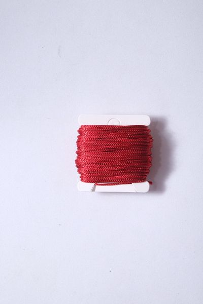 Eskişehir hobi sanat 10 Meters Parachute String - Red Colored Necklace and Bracelet Set, Hair Braid String