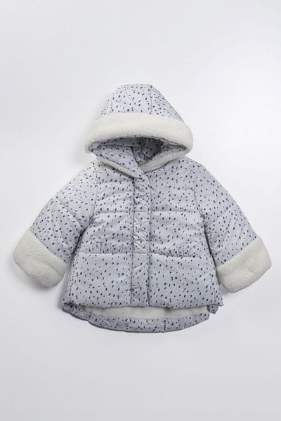 PODIUM GYM Bebeluş Fetiţă Cool Blana Detaliat Buline Glugă Cool Coat