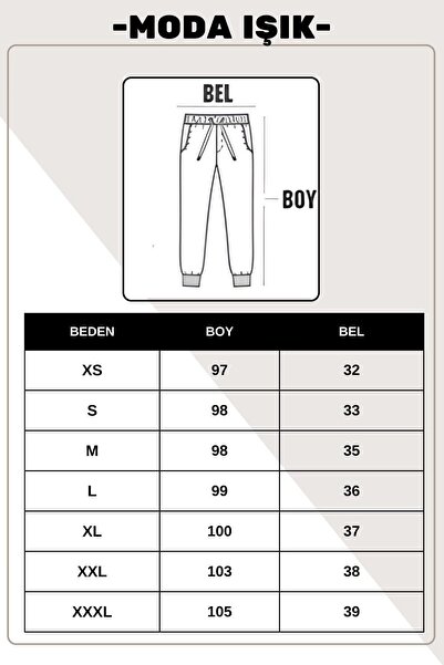 Genel Markalar Lastik Paça Slimfit Jogger Eşofman Altı