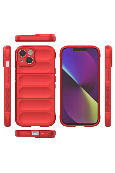 zore جراب Apple iPhone 14 مصنوع من مادة TPU المرنة بتصميم سطح خلفي مجوف من ال...