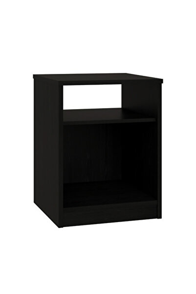 Modern home Modern Black Side & Night Table with Shelves – Sleek Functional Storage for Bedroom & Living Room