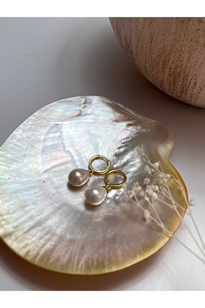 DURAN TAKI TASARIM Mayorka Inci Gümüş Küpe