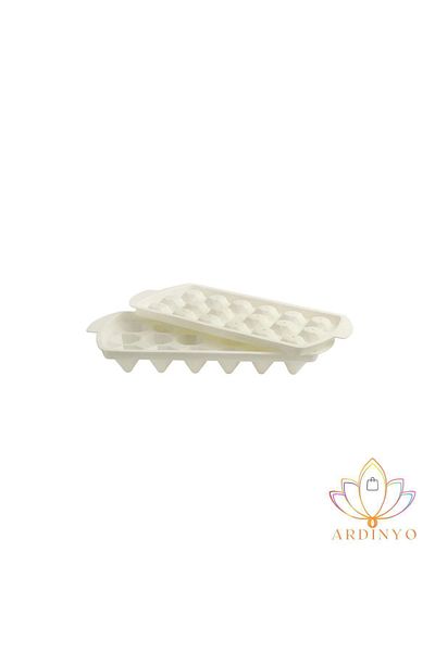 Ardinyo Diamond Shape 18 Compartment Ice Mold - Practical Tray with Lid