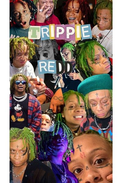 animeandyourworld Trippie Redd 1 قطعة دفتر ملاحظات بتصميم خاص مقاس A4 - حجم كبير غير مبطن مع حلقة مقاس 21*29 سم