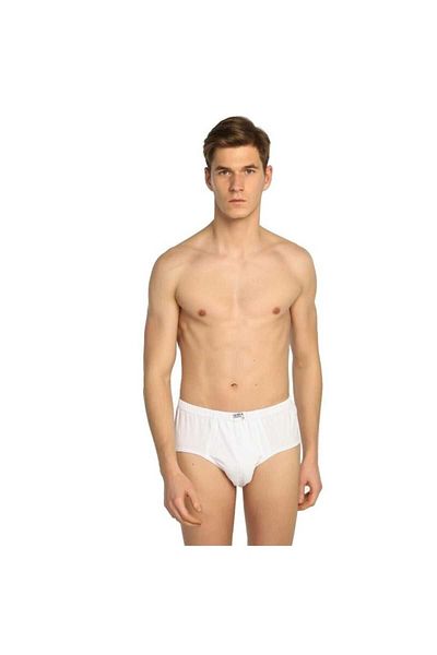 N&G FASHION Ανδρικό εσώρουχο Seher 100% βαμβακερό λευκό 3 τεμαχίων