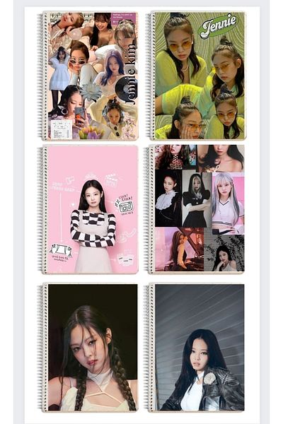 animeandyourworld Jennie blackpinkA4 size 1 piece 72 pages (lined or checkered) notebook