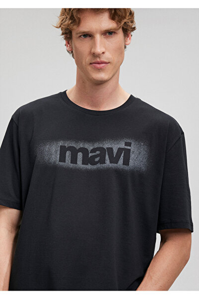 Mavi Μαύρο μπλουζάκι με λογότυπο Loose Fit / Loose Comfortable Fit0612002-900