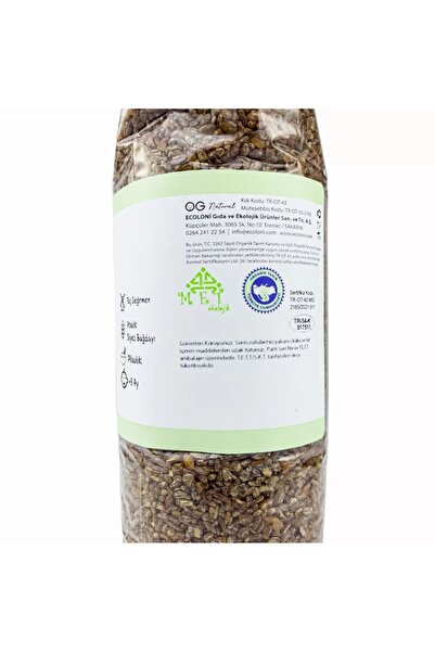 OG natural Organik Pilavlık Siyez Bulguru 800 Gr