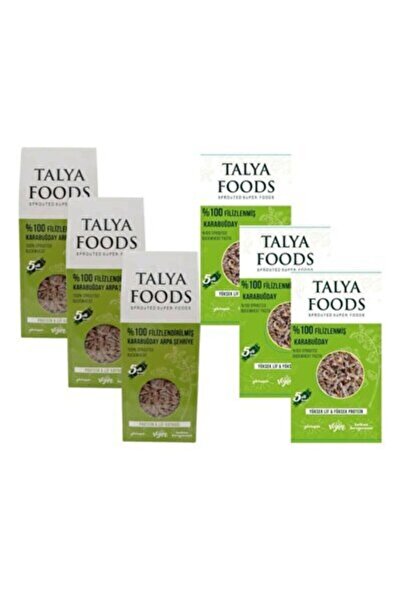 TALYA FOODS Filizlendirilmiş Çiğ Karabuğday Şehriye Ve Makarna Seti