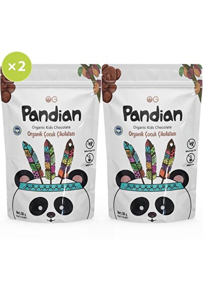 OG natural 2'li Pandian Organik Çocuk Çikolatası 36 Gr