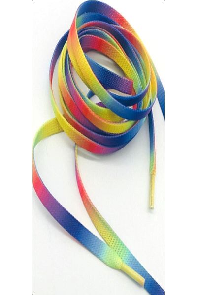 İMREN AKSESUAR Rainbow Colored Sports Shoe Laces 120 cm 1 Pair