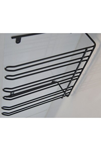 filamento 3 Bölmeli Bar Siyah Kadehlik Kadeh Askısı Bardaklık