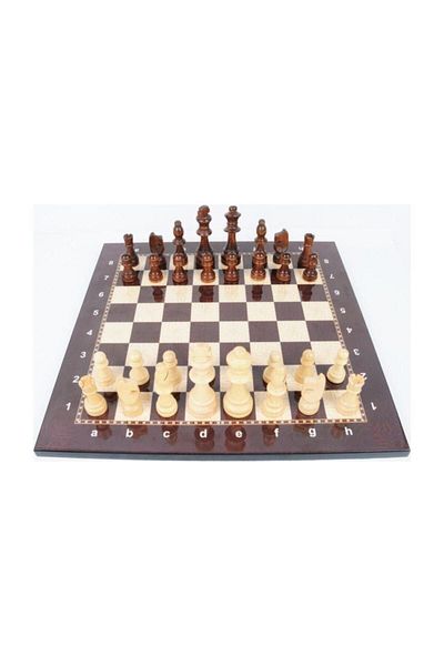1001Hediye Luxury Wooden Chess Set Wooden Figure Quality Wooden Chess Set