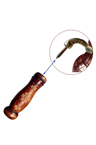 GÜR BAKIR مقبض نحاسي لغلاية الشاي، طقم من قطعتين للإمساك