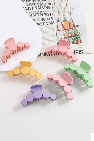 MioArt Set de 6 agrafe de păr colorate Bubble Big Xl pentru femei (agrafă de păr colorată 10 cm)