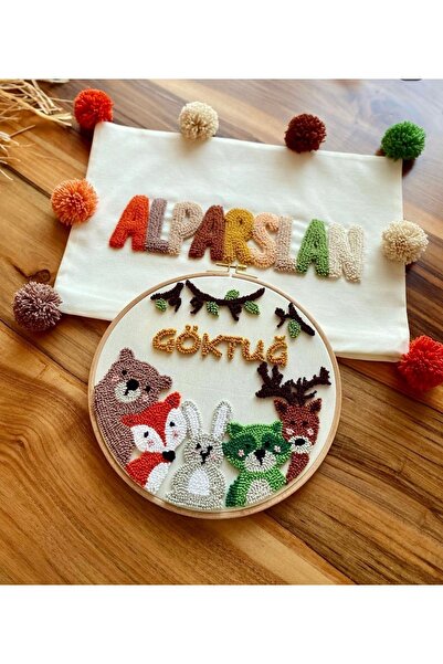 afralya home Bebek Kapı Süsü Ve Takı Yastığı/ Bebek Hediyelik / Bebek İsimlik