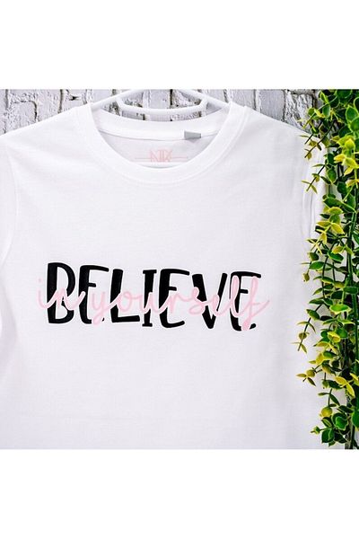 Pink Sky Γυναικείο μπλουζάκι Belive Plus Size