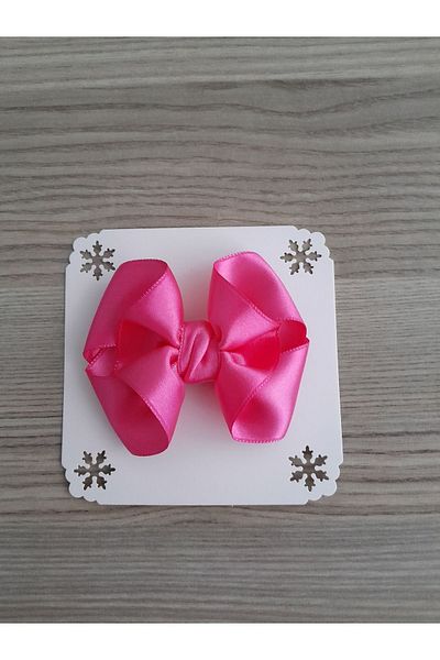 Accessories مشبك من الساتان للأطفال - مشبك بدون شعر، مشبك واحد لحديثي الولادة والرضع