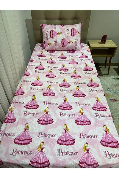 Belsina Home Single Elastic Sheet and Pillow Case with Cover - 100X200 Cm/50X70 cm