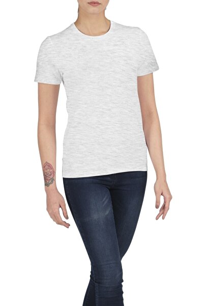 FSM1453 Жіноча бавовняна футболка з круглим вирізом, короткими рукавами, елас...