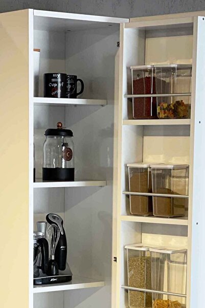Avmpark Tek Kapaklı Erzak Dolabı 180 Cm Beyaz