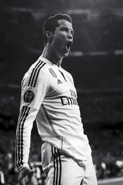 Teona Ahşap Ahşap Cristiano Ronaldo Duvar Poster